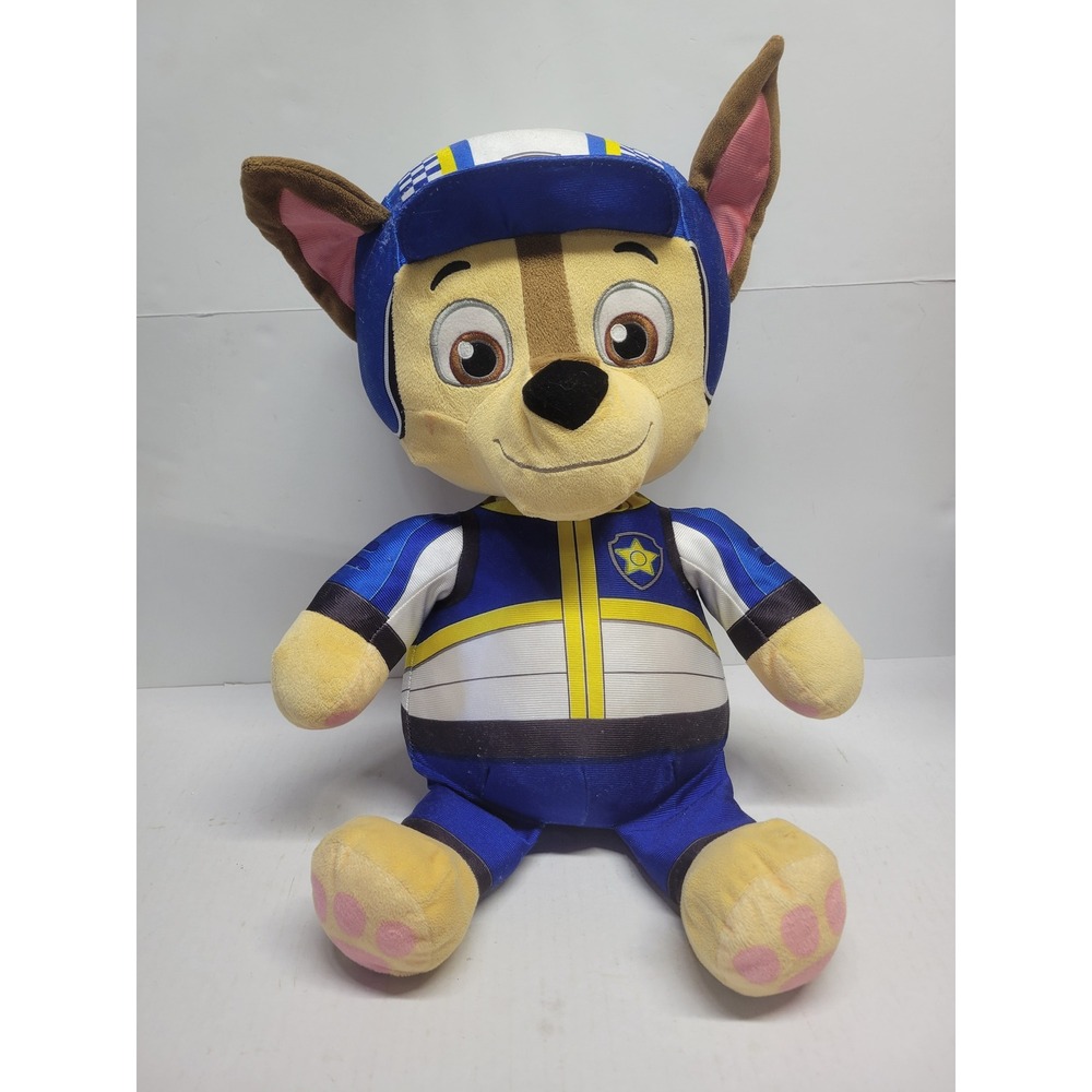 Paw Patrol Chase Police‎ Dog Plush Stuffed Animal Spin Master Nickelodeon 16"